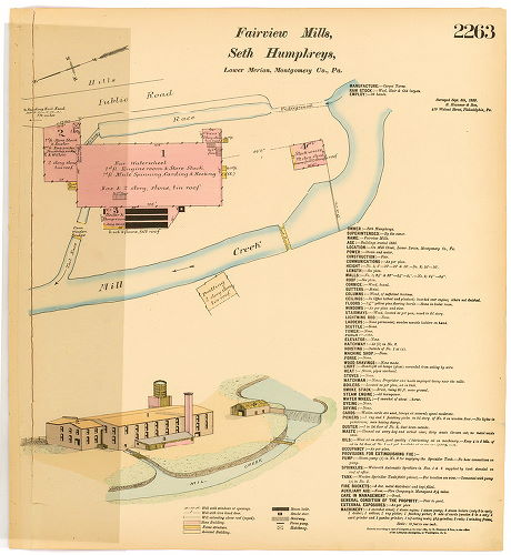 Fairview Mills, Seth Humphreys, Hexamer General Surveys, Volume 24