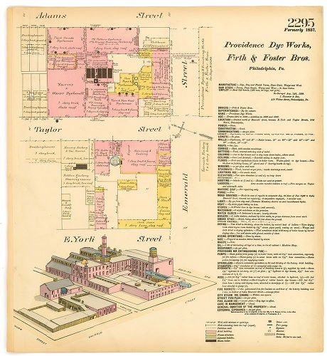 Providence Dye Works. Firth and Foster Bros., Hexamer General Surveys, Volume 24