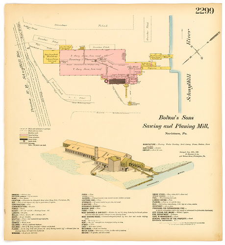 Bolton's Sons. Sawing and Planing Mill, Hexamer General Surveys, Volume 24