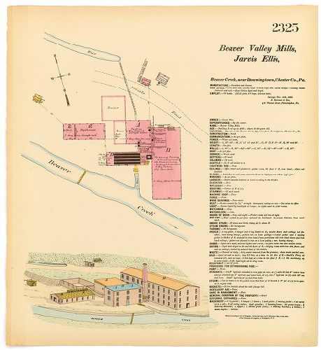 Beaver Valley Mills. Jarvis Ellis. , Hexamer General Surveys, Volume 24
