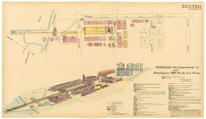 Philadelphia Gas Improvement Co. and Philadelphia Gas Works (25th Ward), Hexamer General Surveys, Volume 24
