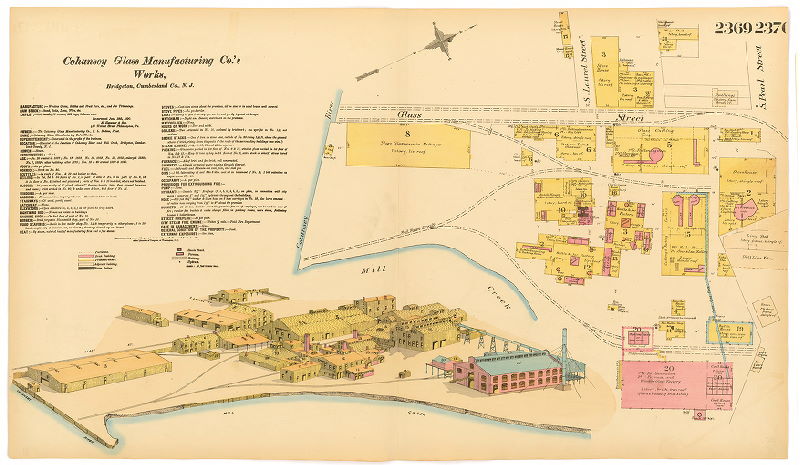 Cohansey Glass Manufacturing Co.'s Glass Works, Hexamer General Surveys, Volume 25