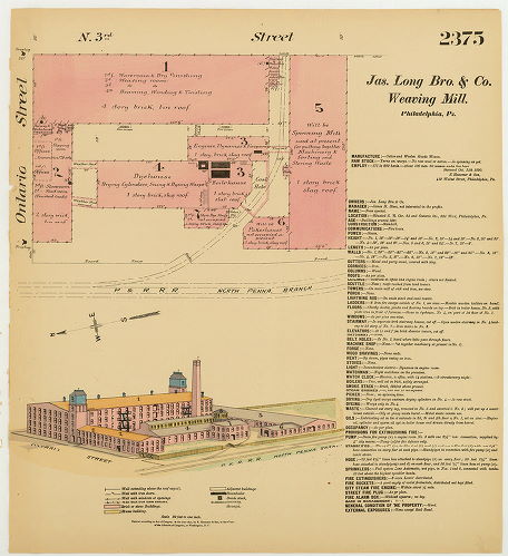 Jas. Long Bro. & Co. Weaving Mill, Hexamer General Surveys, Volume 25