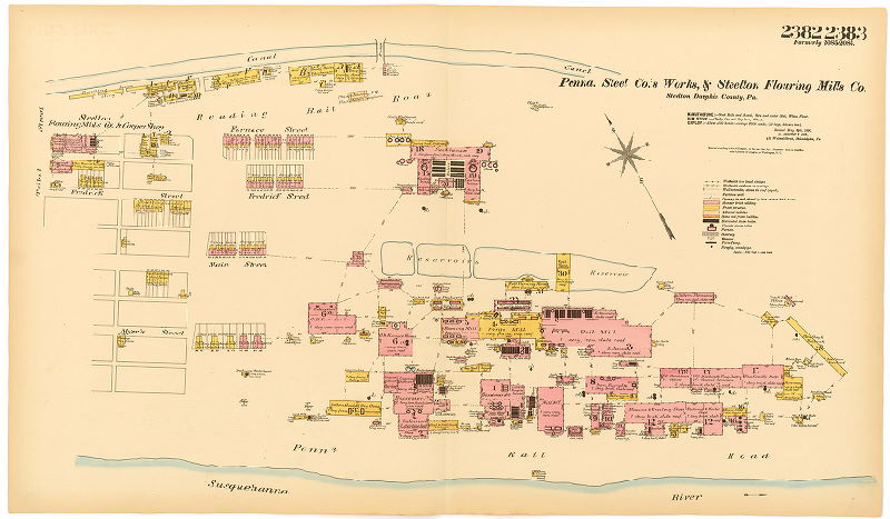 PA Steel Co.'s Works & Steelton Flouring Mills Co. , Hexamer General Surveys, Volume 25