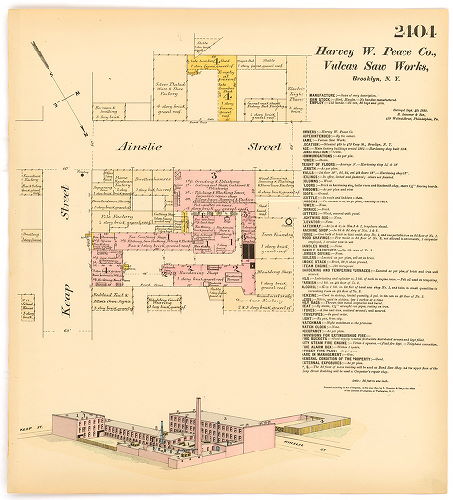 Harvey W. Peace Co. Vulcan Saw Works , Hexamer General Surveys, Volume 25