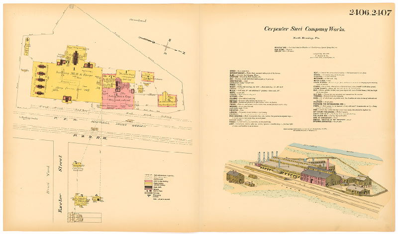 Carpenter Steel Co. Works, Hexamer General Surveys, Volume 25
