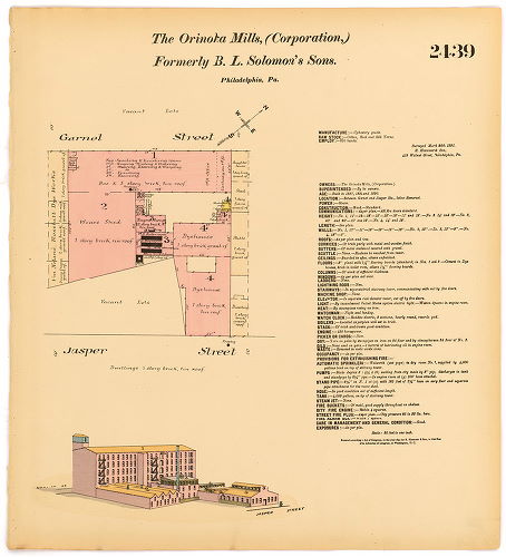Orinoka Mills Corp. (formally B.L. Solomon's Sons), Hexamer General Surveys, Volume 25