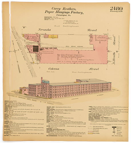 Carey Brothers, Paper Hangings Factory, Hexamer General Surveys, Volume 26