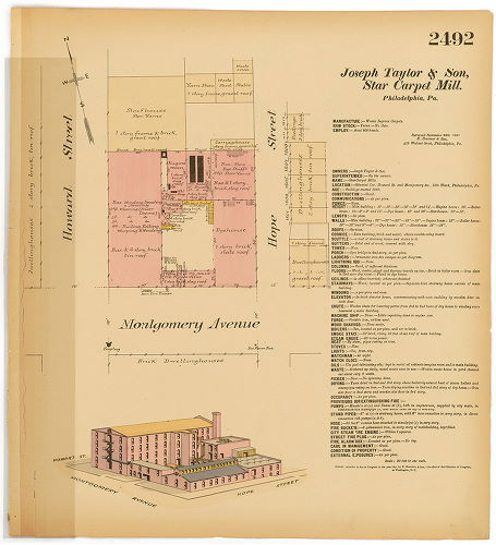 Joseph & William S. Taylor, Star Carpet Mills, Hexamer General Surveys, Volume 26
