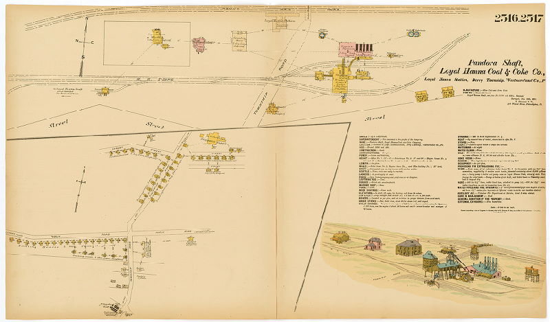 Pandora Shaft, Loyal Hanna Coal & Coke Co., Hexamer General Surveys, Volume 26
