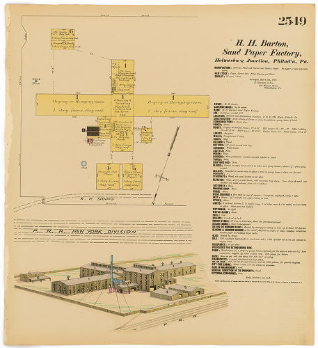 Henry H. Barton Sand Paper Factory, Hexamer General Surveys, Volume 26