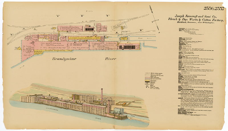 Joseph Bancroft & Sons Bleach & Dye Works & Cotton Factory, Hexamer General Surveys, Volume 27