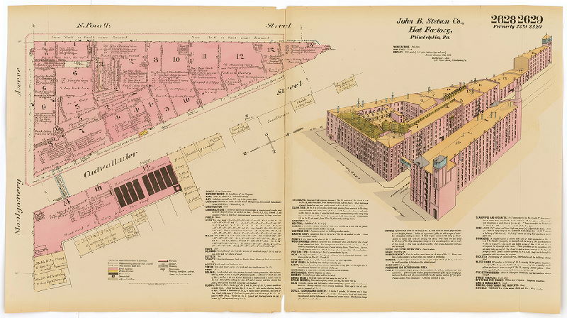 John B. Stetson Co. Hat Manufactory, Hexamer General Surveys, Volume 27