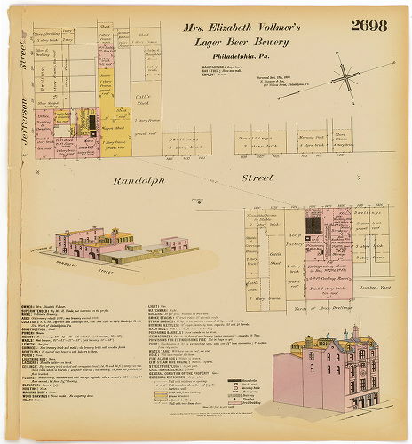 Mrs. Elizabeth Vollmer's Lager Beer Brewery, Hexamer General Surveys, Volume 28