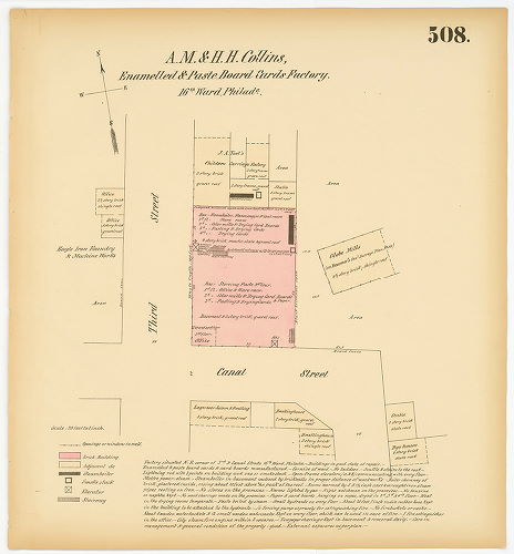 A.M. & H.H. Collins, Enameled & Paste Board Cards Factory, Hexamer General Surveys, Volume 6