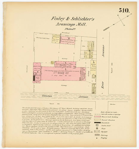 Finley & Schlichter's Aramingo Mill, Hexamer General Surveys, Volume 6