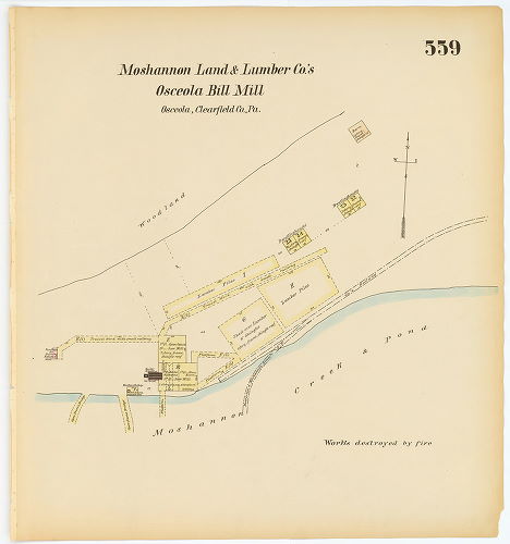 Moshannon Land & Lumber Co.'s Osceola Bill Mill, Hexamer General Surveys, Volume 7