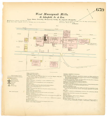 West Manayunk Mills, Hexamer General Surveys, Volume 8