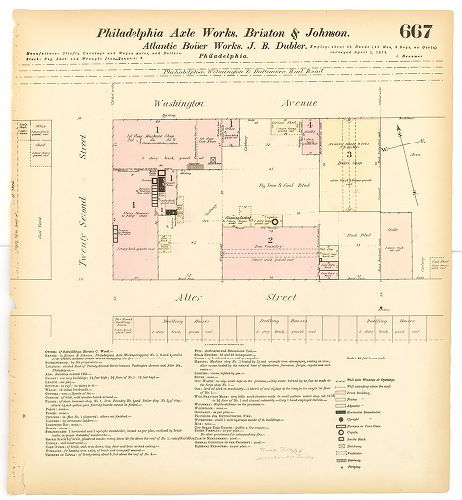 Philadelphia Axle Works; Atlantic Boiler Works, Hexamer General Surveys, Volume 8