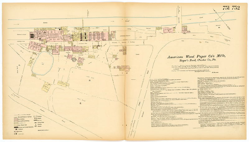American Wood Paper Co.'s Mills, Hexamer General Surveys, Volume 8
