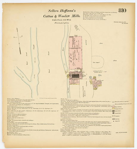 Sellers Hoffman's Cotton and Woolen Mills, Hexamer General Surveys, Volume 9