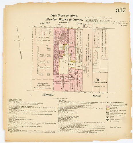 Marble Works and Stores, Hexamer General Surveys, Volume 9