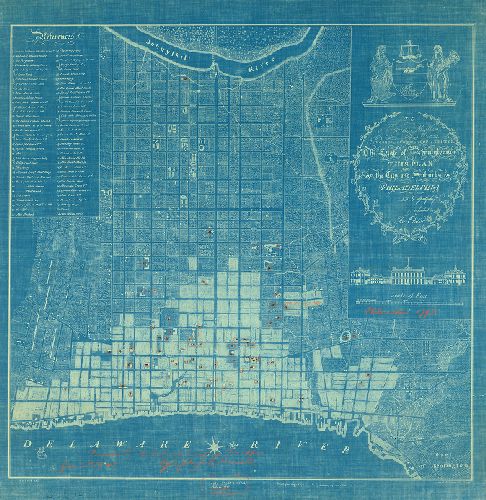Map, Plan of the City and Suburbs of Philadelphia