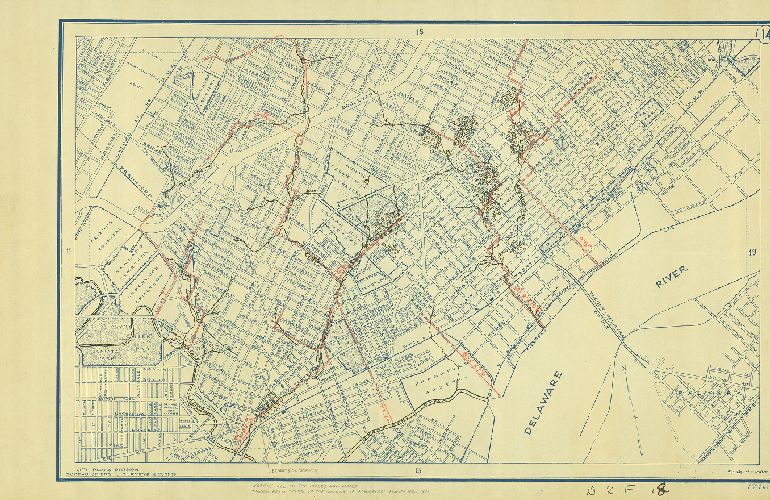 Map, Creeks in Greater Frankford Area
