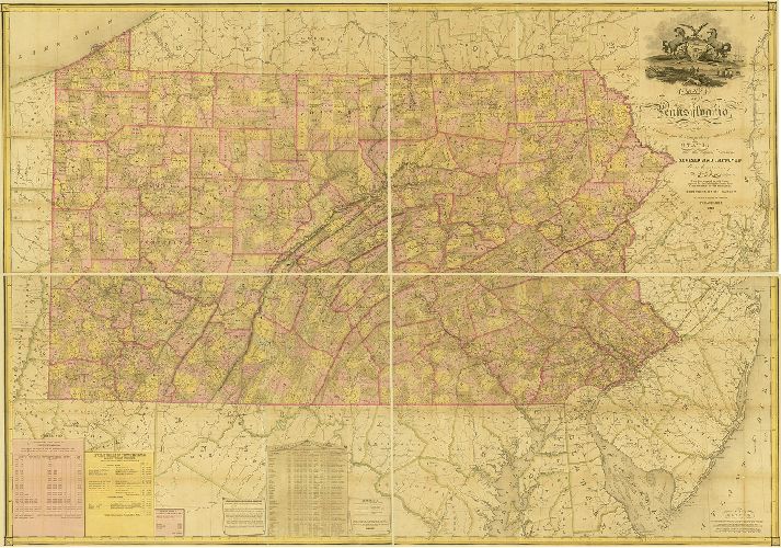 Map, Map of Pennsylvania