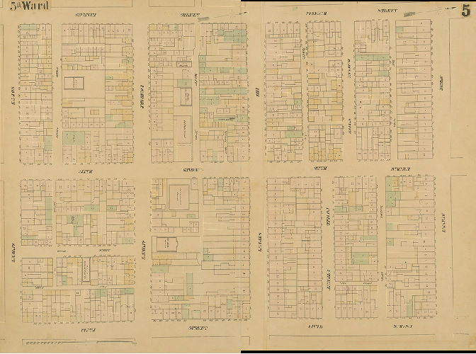 Plate 5, Maps of the City of Philadelphia, vol. 1