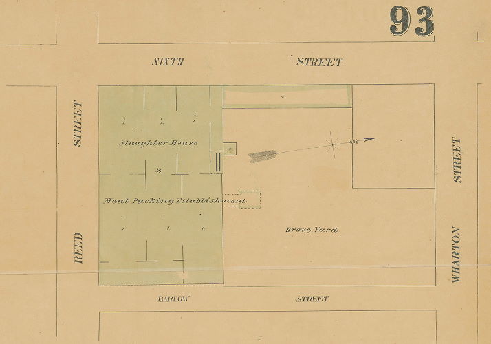 Plate 93, Section B1, Maps of the City of Philadelphia, vol. 7