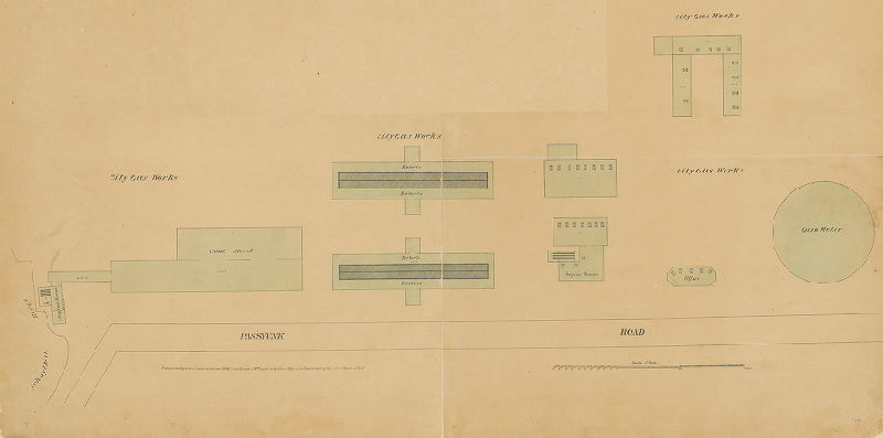 Plate 94, A1 - City Gas Works, Maps of the City of Philadelphia, vol. 7