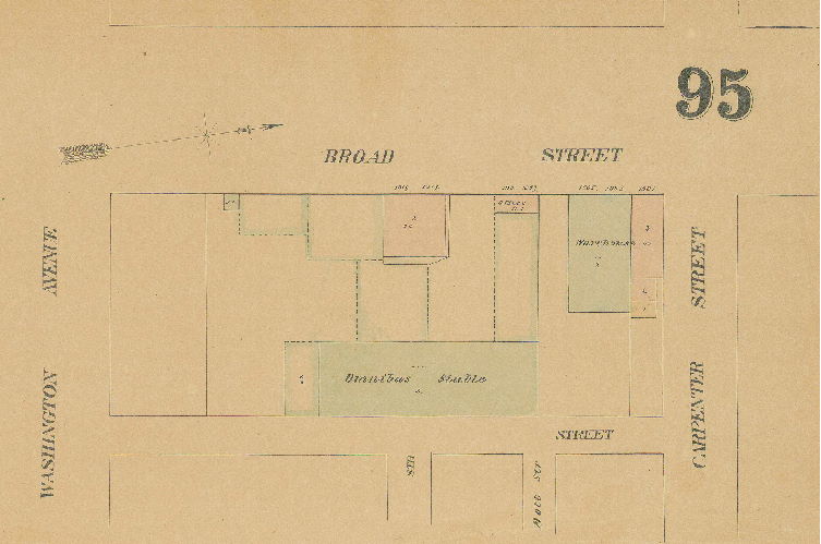 Plate 95, Section B1, Maps of the City of Philadelphia, vol. 7