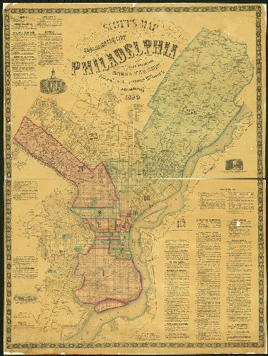 Map, Scott's Map of the Consolidated City of Philadelphia