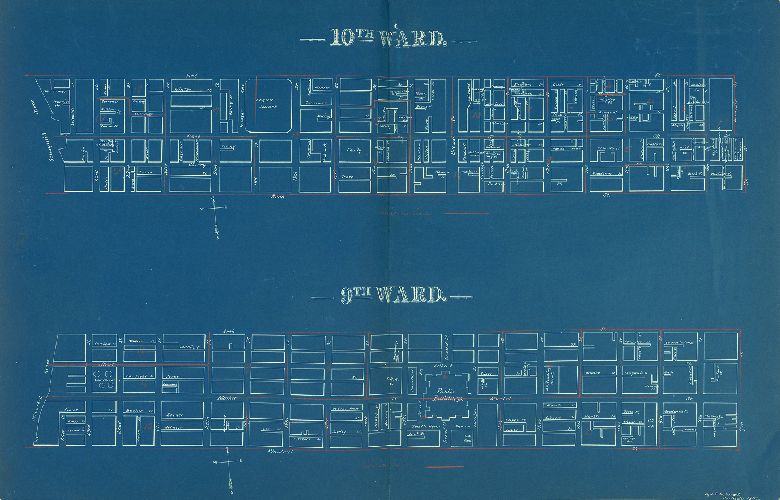 Ward 9-10, Schiedt's Atlas of the City of Philadelphia