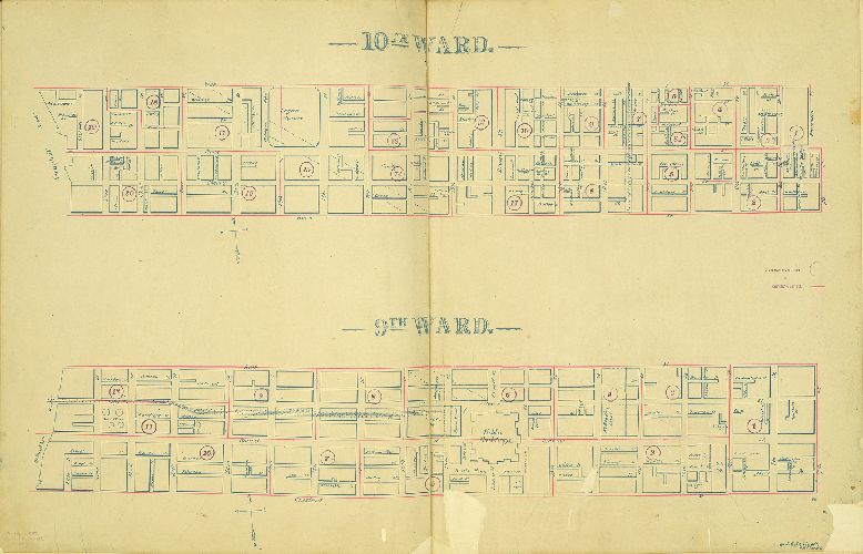 Ward 9-10, Schiedt's Atlas of the City of Philadelphia