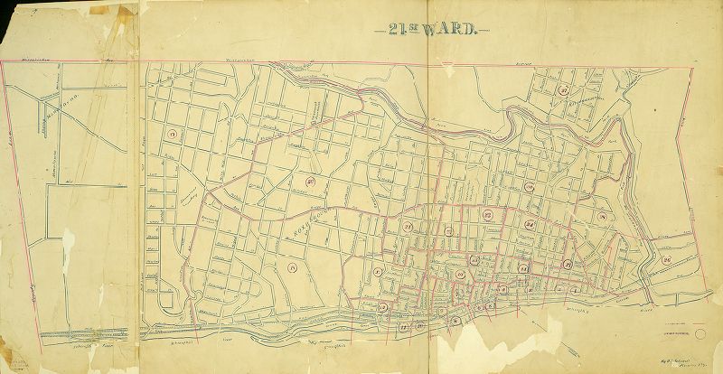 Ward 21, Schiedt's Atlas of the City of Philadelphia