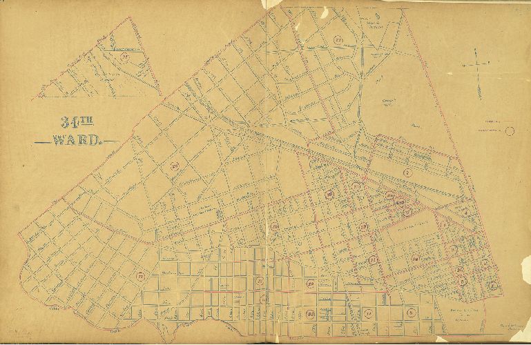 Ward 34, Schiedt's Atlas of the City of Philadelphia