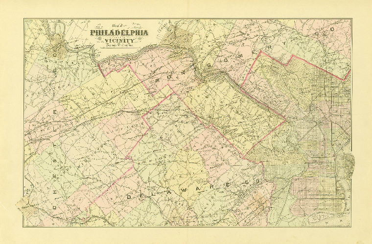 Philadelphia Vicinity, Atlas of Properties Along the Pennsylvania R.R. from Overbrook to Malvern Station