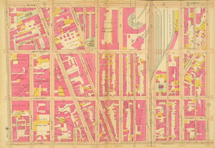 Plate 4, Atlas of the 18th, 19th & 31st Wards of the City of Philadelphia