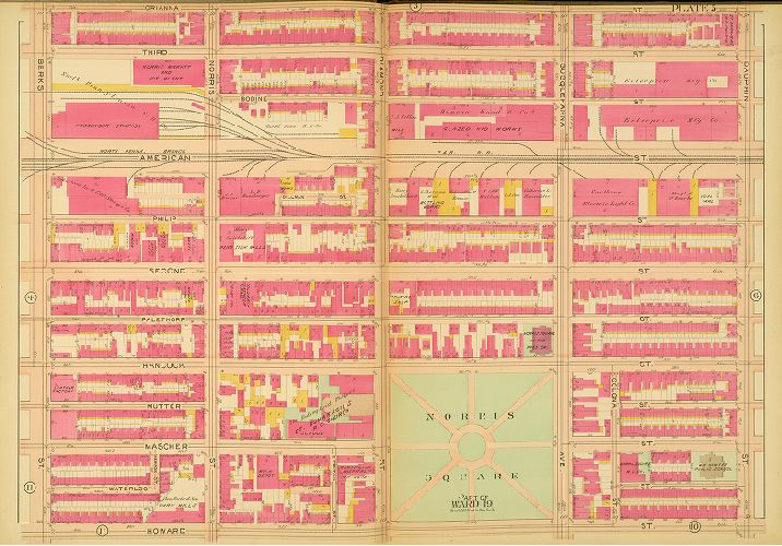 Plate 5, Atlas of the 18th, 19th & 31st Wards of the City of Philadelphia