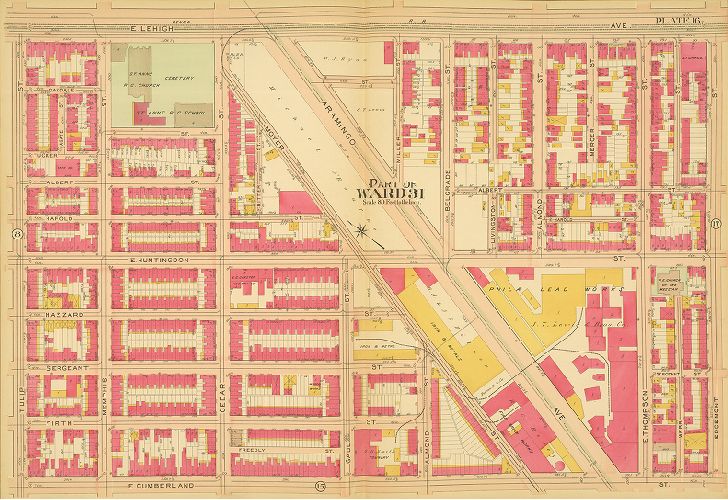 Plate 16, Atlas of the 18th, 19th & 31st Wards of the City of Philadelphia