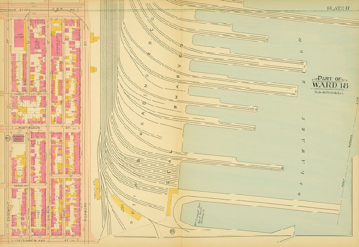 Plate 17, Atlas of the 18th, 19th & 31st Wards of the City of Philadelphia