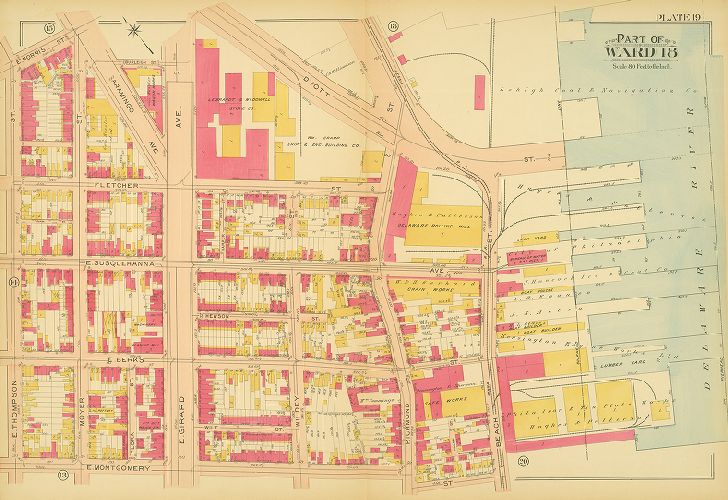 Plate 19, Atlas of the 18th, 19th & 31st Wards of the City of Philadelphia