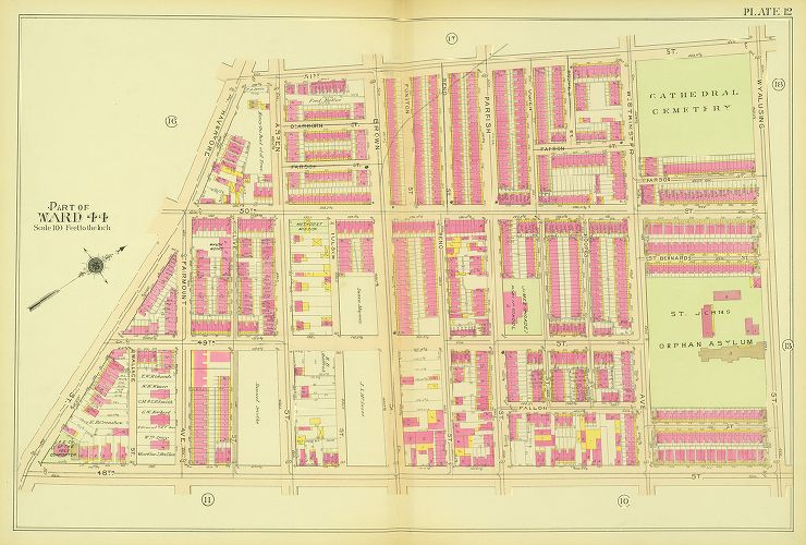Plate 12, Atlas of the 24th, 34th & 44th Wards of the City of Philadelphia