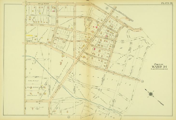 Plate 36, Atlas of the 24th, 34th & 44th Wards of the City of Philadelphia