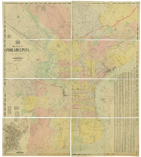 Map, New Map of the City of Philadelphia