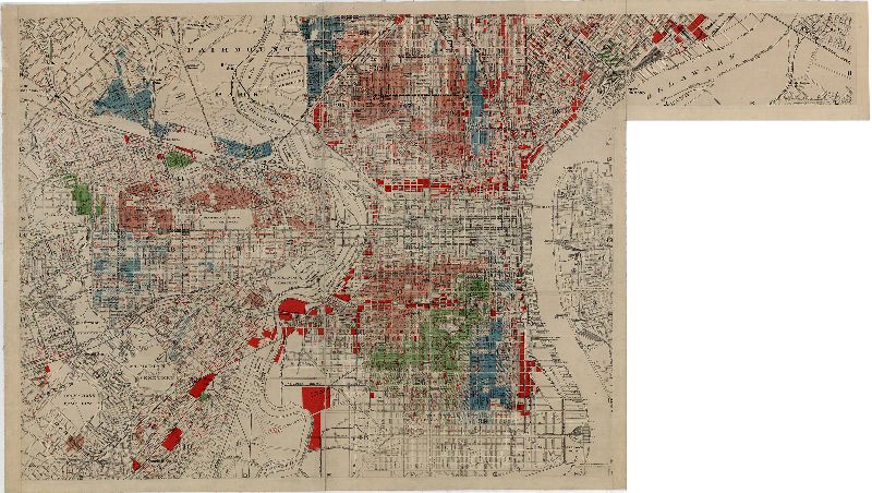South Section, J. M. Brewer's Map of Philadelphia