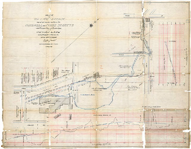 Plan, Plan of Willow Avenue from Chelton Ave. to Price St., Heiskell and Price Sts. From Willow Ave. to Cedar Lane, and Cedar Lane from Price St. to haines St. 