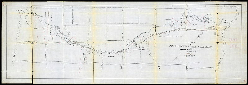Plan (alternate image), Plan of Cresheim Creek Sewer from Wissahickon Ave. to Germantown Ave. 